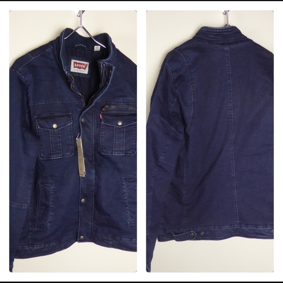 Levi’s Cotton Blend Stretch Moto Field Jacket NWT - Picture 1 of 8